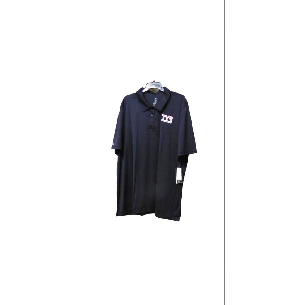 TYR Men’s Endurance Polo Black Shirt XXXL $40 NWT Logo on Sleeve & Chest